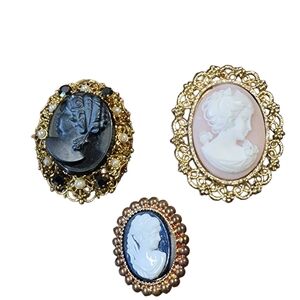 Lot Of Camoes Brooch Pendants